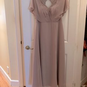 Bridesmaid dress in champagne